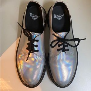 Dr. Martens Silver Holographic 1461